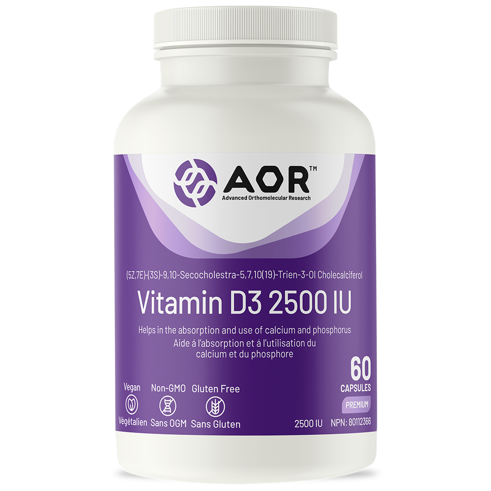 Vitamin D3 2500 IU 60 Capsules