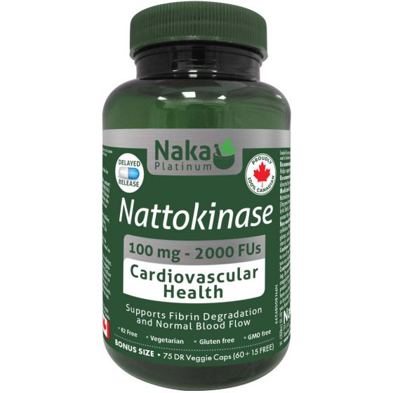 Plat Nattokinase 100mg 2000FU 75 DRvcaps