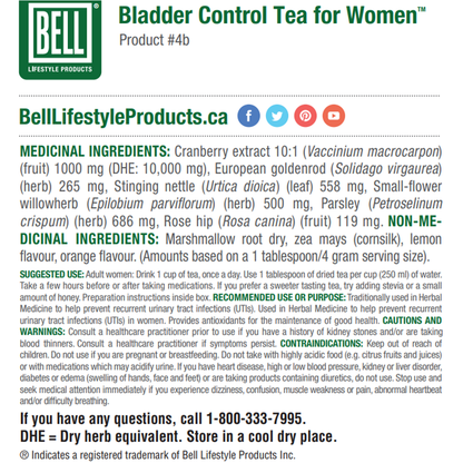 Bladder Control Tea For Women 120g