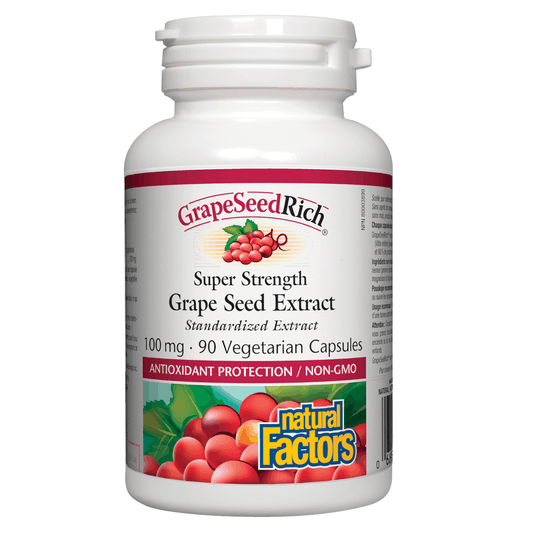 GrapeSeedRich® Super Strength Grape Seed Extract 100mg 90 Vcaps