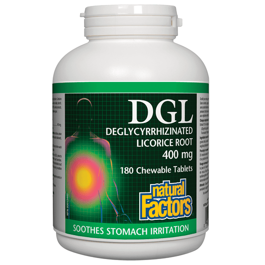 DGL Deglycyrrhizinated Licorice Root 400mg 180 Chewables