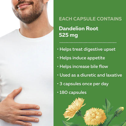 Dandelion Root 180 Veg Caps